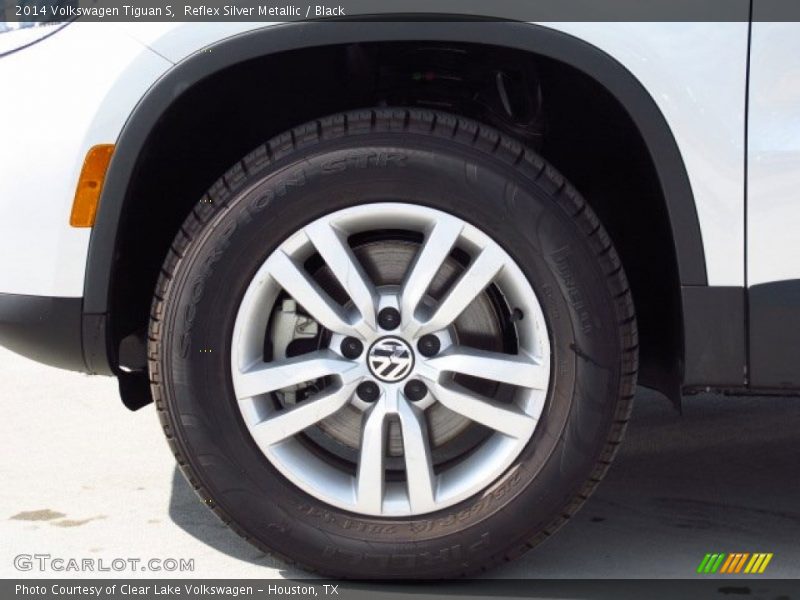 Reflex Silver Metallic / Black 2014 Volkswagen Tiguan S