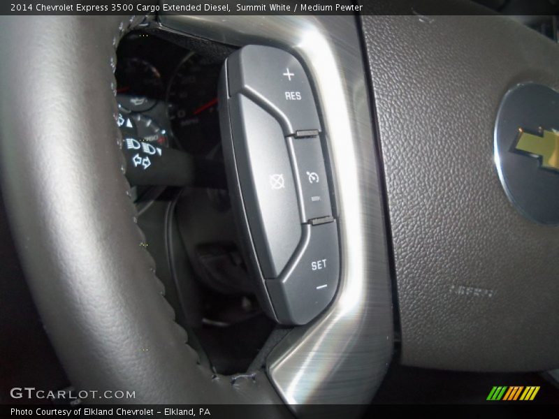 Summit White / Medium Pewter 2014 Chevrolet Express 3500 Cargo Extended Diesel