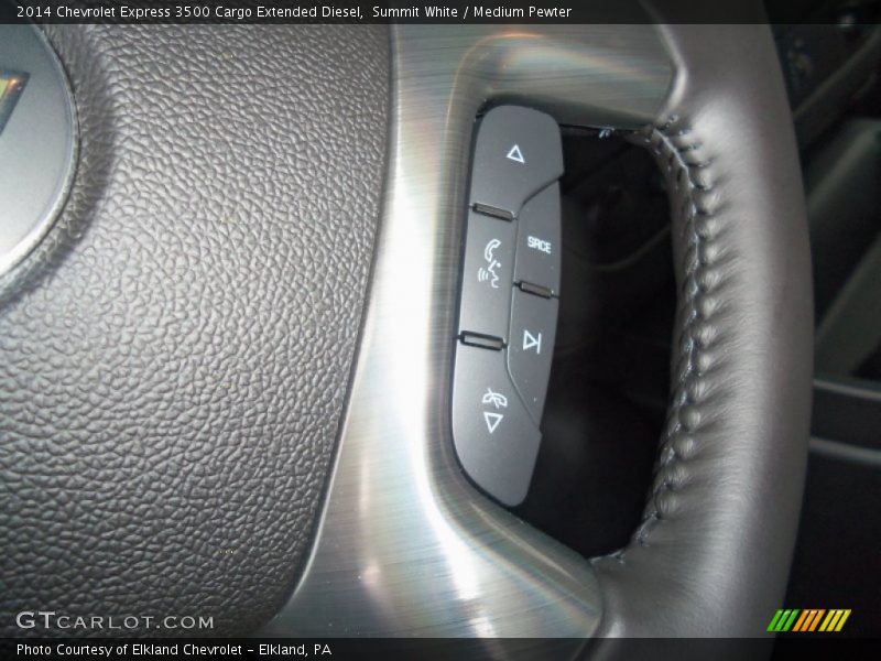 Summit White / Medium Pewter 2014 Chevrolet Express 3500 Cargo Extended Diesel