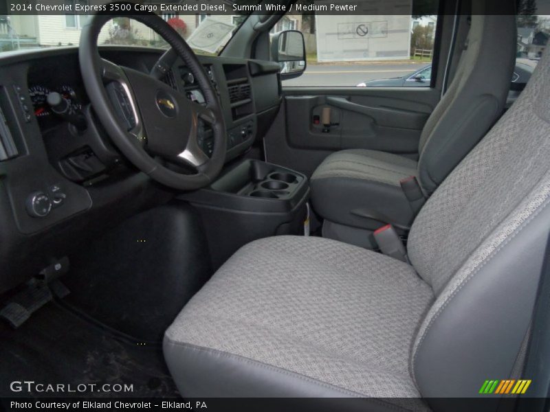 Summit White / Medium Pewter 2014 Chevrolet Express 3500 Cargo Extended Diesel