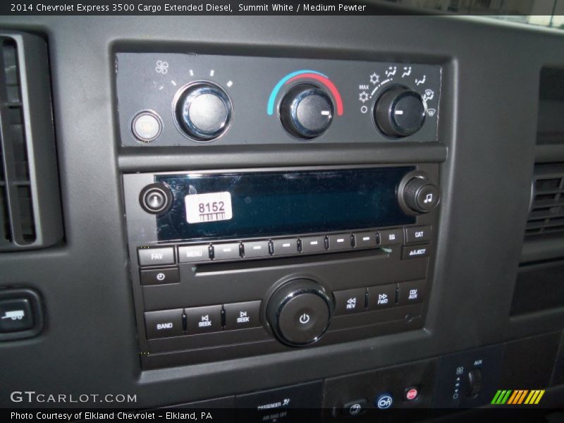 Summit White / Medium Pewter 2014 Chevrolet Express 3500 Cargo Extended Diesel