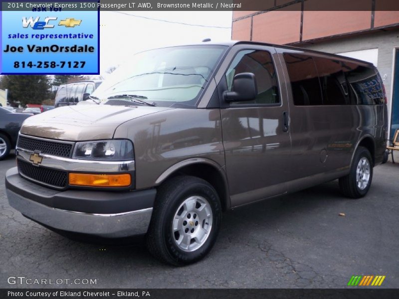 Brownstone Metallic / Neutral 2014 Chevrolet Express 1500 Passenger LT AWD