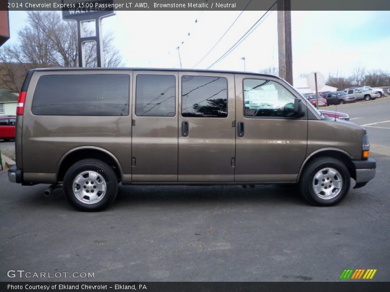 Brownstone Metallic / Neutral 2014 Chevrolet Express 1500 Passenger LT AWD