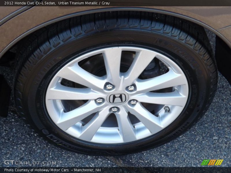 Urban Titanium Metallic / Gray 2012 Honda Civic EX-L Sedan
