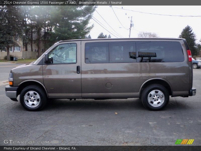 Brownstone Metallic / Neutral 2014 Chevrolet Express 1500 Passenger LT AWD