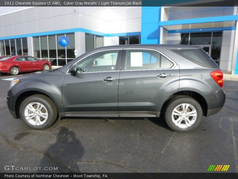 Cyber Gray Metallic / Light Titanium/Jet Black 2011 Chevrolet Equinox LS AWD