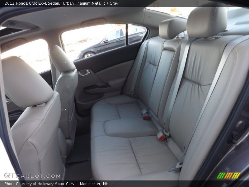 Urban Titanium Metallic / Gray 2012 Honda Civic EX-L Sedan