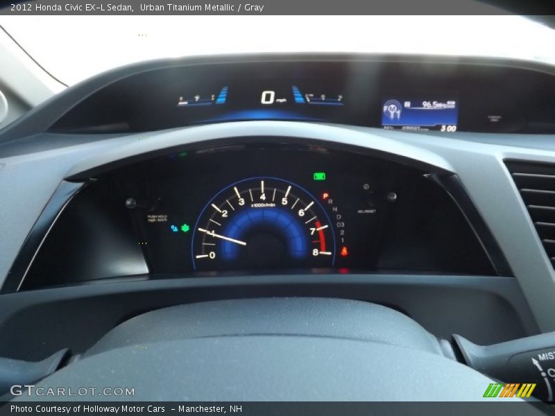 Urban Titanium Metallic / Gray 2012 Honda Civic EX-L Sedan