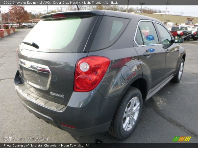 Cyber Gray Metallic / Light Titanium/Jet Black 2011 Chevrolet Equinox LS AWD