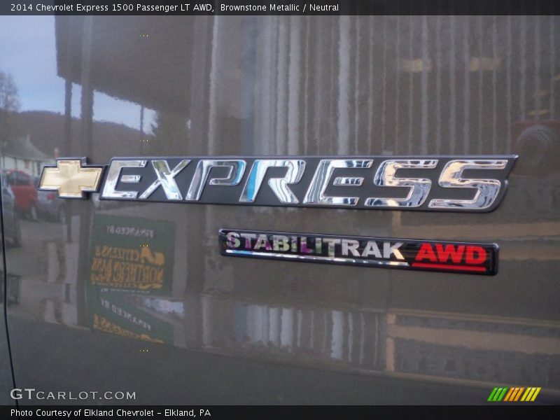 Brownstone Metallic / Neutral 2014 Chevrolet Express 1500 Passenger LT AWD