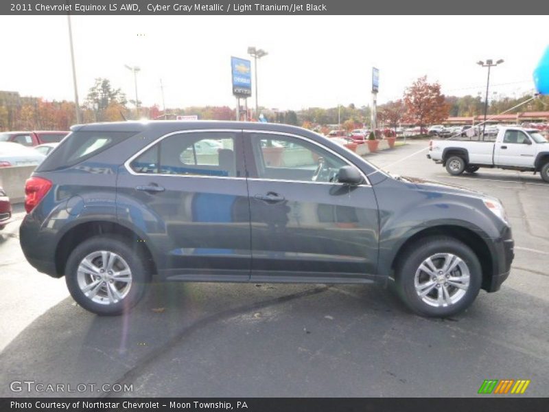 Cyber Gray Metallic / Light Titanium/Jet Black 2011 Chevrolet Equinox LS AWD