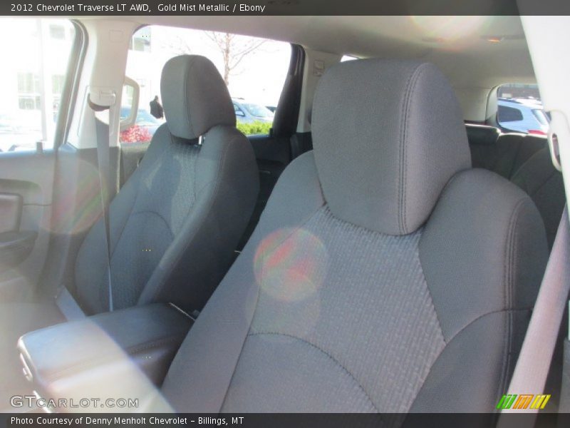 Gold Mist Metallic / Ebony 2012 Chevrolet Traverse LT AWD