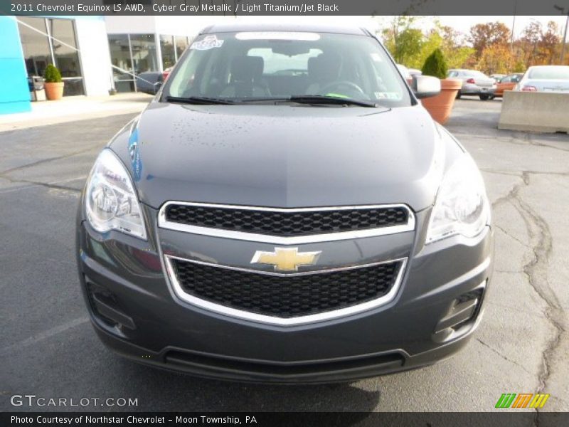 Cyber Gray Metallic / Light Titanium/Jet Black 2011 Chevrolet Equinox LS AWD