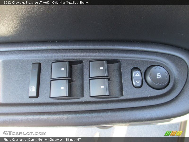 Gold Mist Metallic / Ebony 2012 Chevrolet Traverse LT AWD