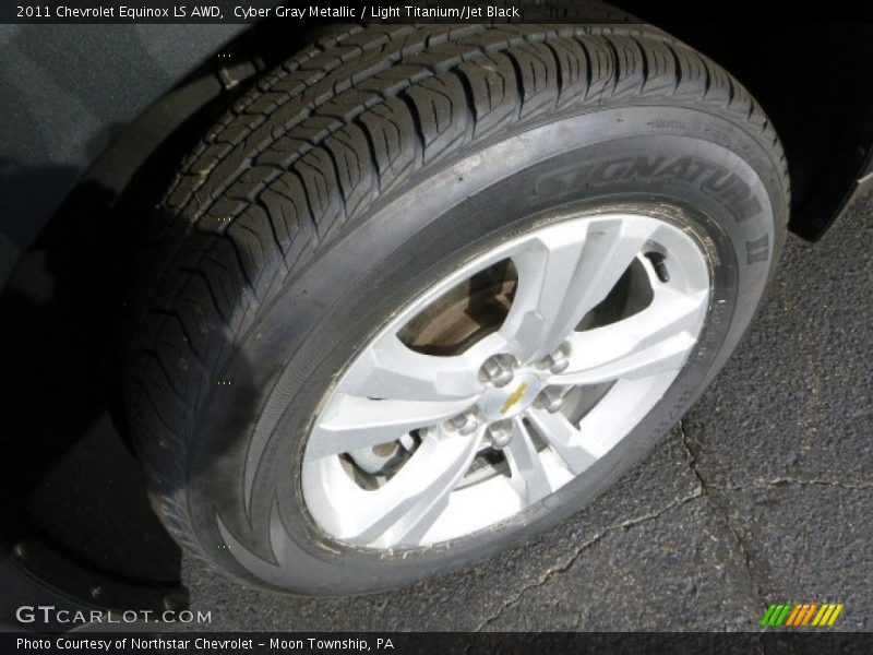 Cyber Gray Metallic / Light Titanium/Jet Black 2011 Chevrolet Equinox LS AWD
