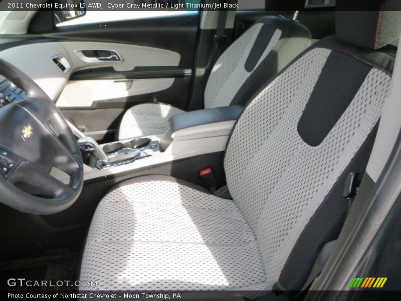 Cyber Gray Metallic / Light Titanium/Jet Black 2011 Chevrolet Equinox LS AWD