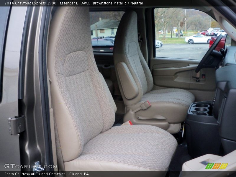 Brownstone Metallic / Neutral 2014 Chevrolet Express 1500 Passenger LT AWD