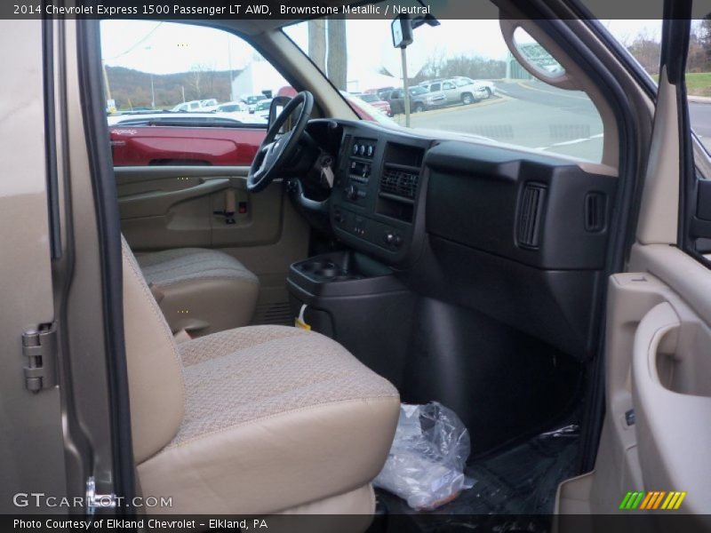 Brownstone Metallic / Neutral 2014 Chevrolet Express 1500 Passenger LT AWD