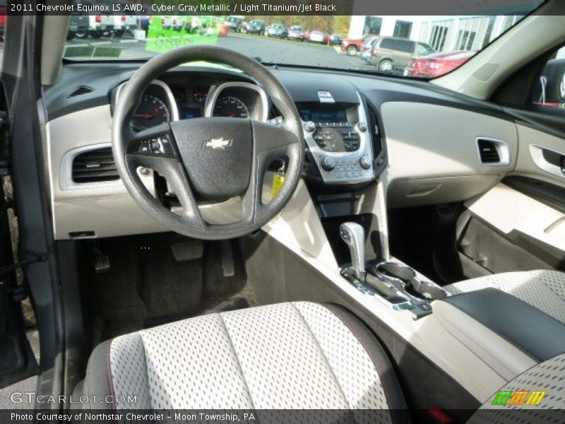 Cyber Gray Metallic / Light Titanium/Jet Black 2011 Chevrolet Equinox LS AWD