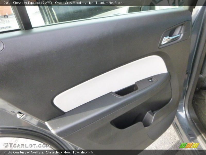 Cyber Gray Metallic / Light Titanium/Jet Black 2011 Chevrolet Equinox LS AWD