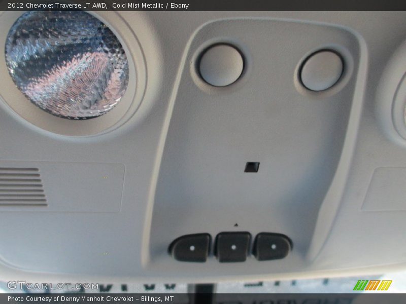 Gold Mist Metallic / Ebony 2012 Chevrolet Traverse LT AWD
