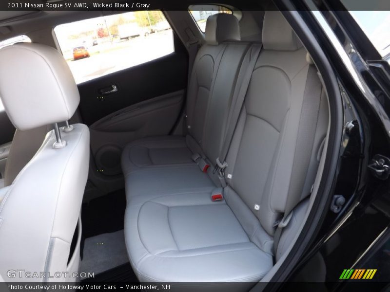 Wicked Black / Gray 2011 Nissan Rogue SV AWD