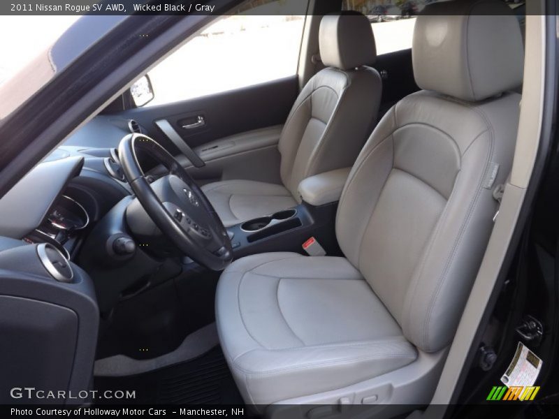 Wicked Black / Gray 2011 Nissan Rogue SV AWD