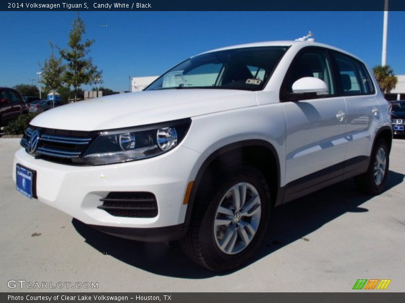 Candy White / Black 2014 Volkswagen Tiguan S