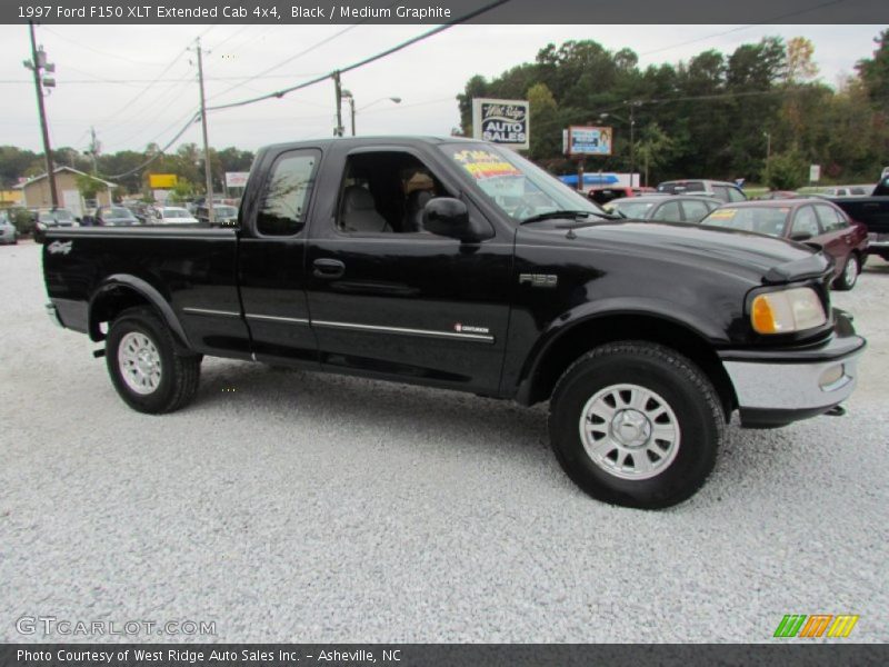 Black / Medium Graphite 1997 Ford F150 XLT Extended Cab 4x4