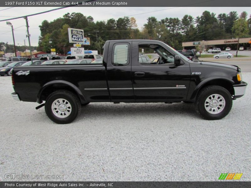 Black / Medium Graphite 1997 Ford F150 XLT Extended Cab 4x4