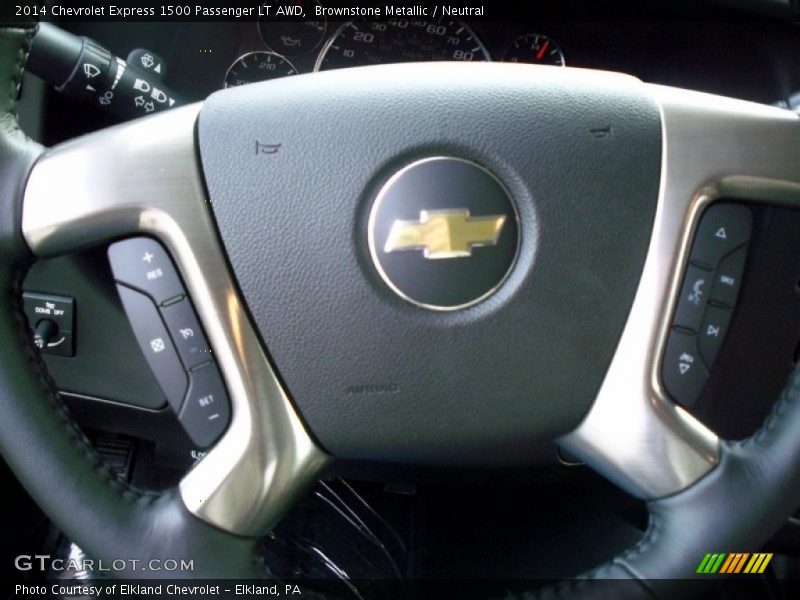 Brownstone Metallic / Neutral 2014 Chevrolet Express 1500 Passenger LT AWD