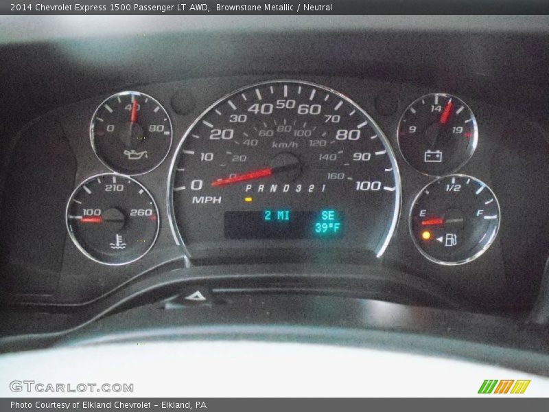  2014 Express 1500 Passenger LT AWD 1500 Passenger LT AWD Gauges