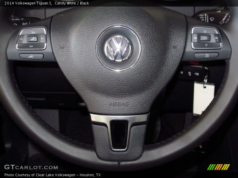 Candy White / Black 2014 Volkswagen Tiguan S