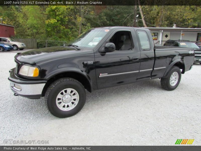 Black / Medium Graphite 1997 Ford F150 XLT Extended Cab 4x4