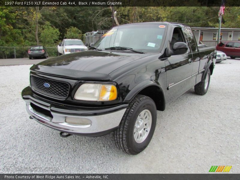 Black / Medium Graphite 1997 Ford F150 XLT Extended Cab 4x4