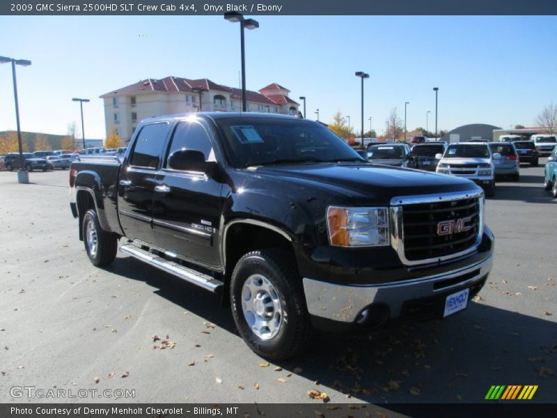 Onyx Black / Ebony 2009 GMC Sierra 2500HD SLT Crew Cab 4x4