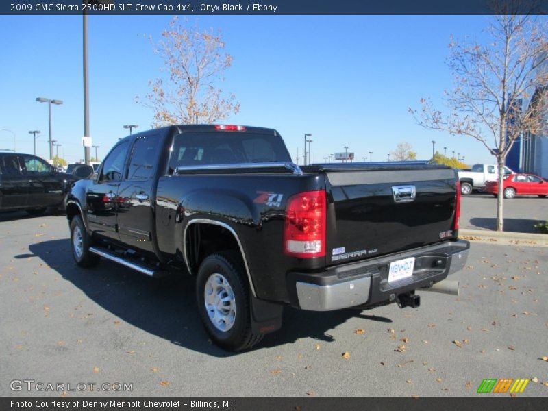 Onyx Black / Ebony 2009 GMC Sierra 2500HD SLT Crew Cab 4x4