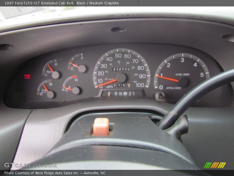Black / Medium Graphite 1997 Ford F150 XLT Extended Cab 4x4