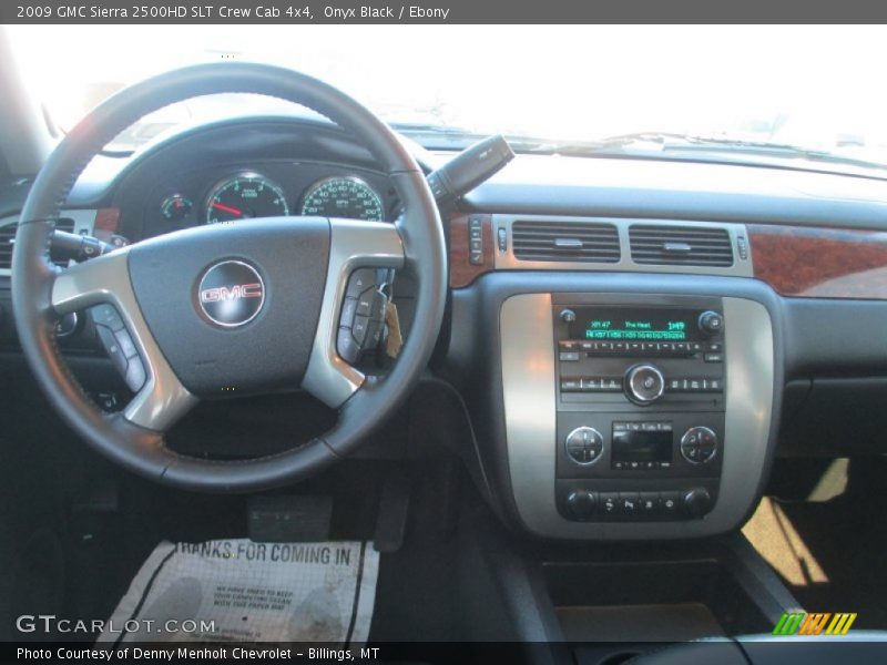 Onyx Black / Ebony 2009 GMC Sierra 2500HD SLT Crew Cab 4x4