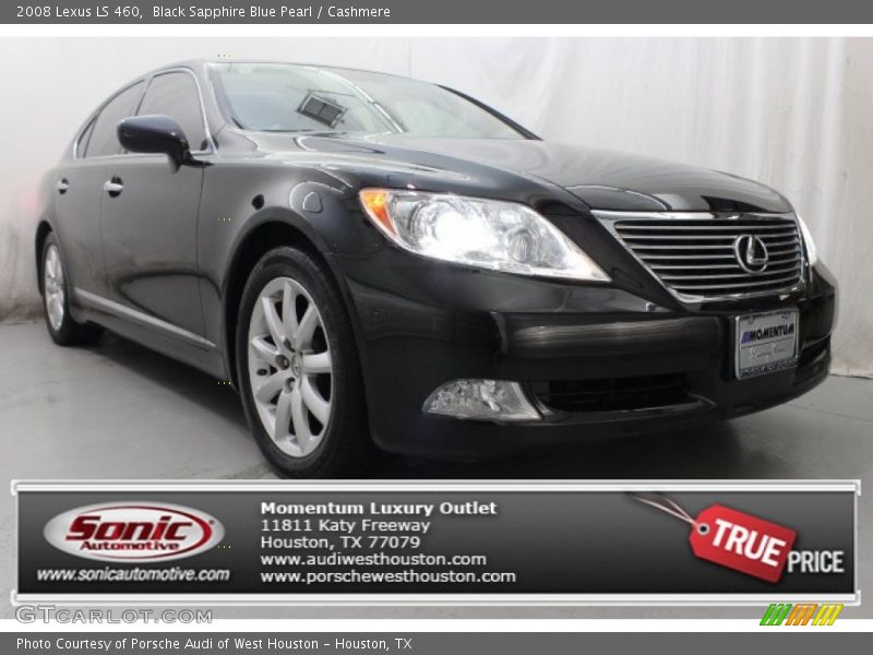 Black Sapphire Blue Pearl / Cashmere 2008 Lexus LS 460