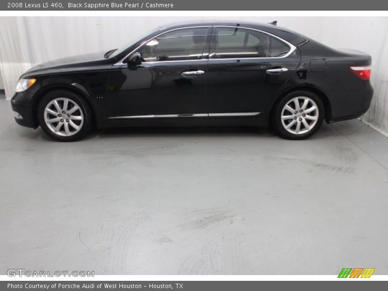 Black Sapphire Blue Pearl / Cashmere 2008 Lexus LS 460
