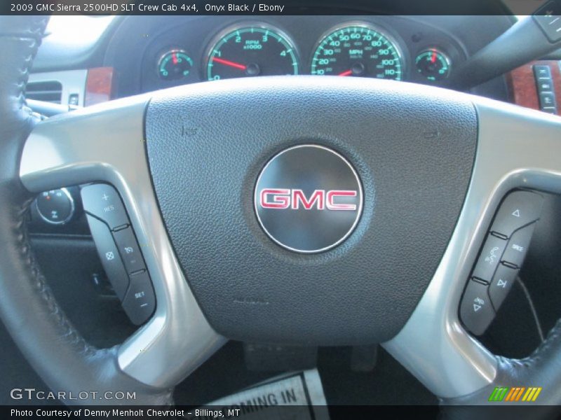 Onyx Black / Ebony 2009 GMC Sierra 2500HD SLT Crew Cab 4x4