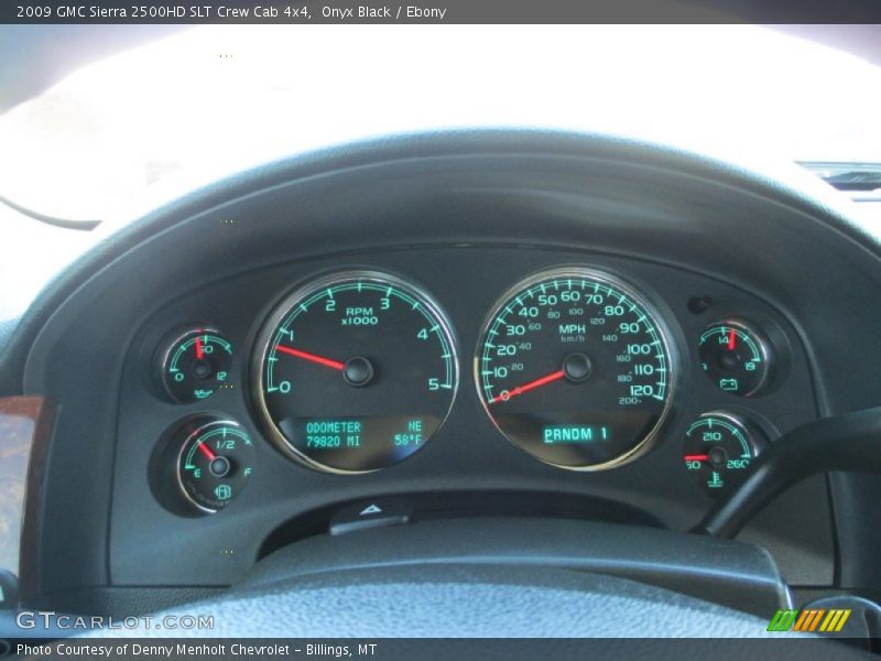 Onyx Black / Ebony 2009 GMC Sierra 2500HD SLT Crew Cab 4x4
