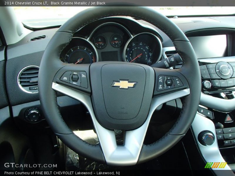 Black Granite Metallic / Jet Black 2014 Chevrolet Cruze LT