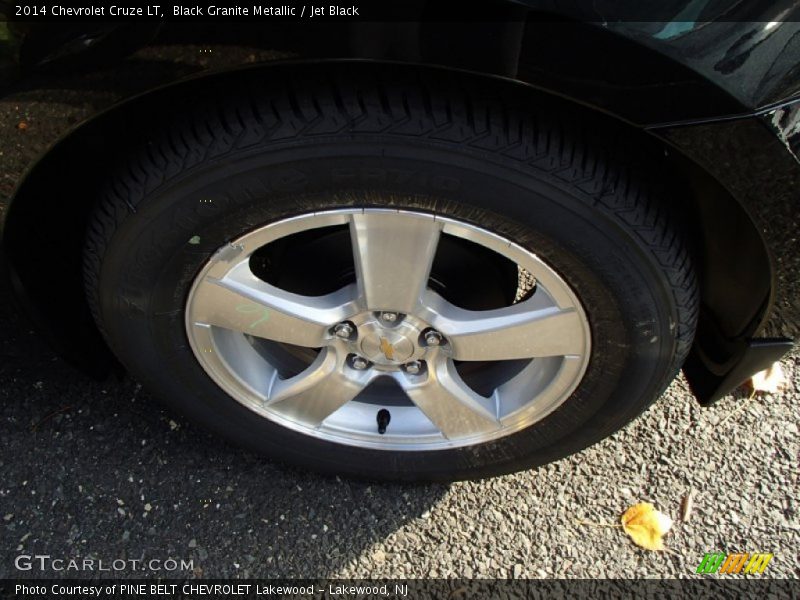 Black Granite Metallic / Jet Black 2014 Chevrolet Cruze LT