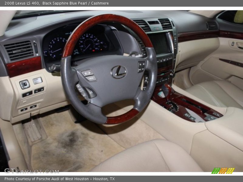 Black Sapphire Blue Pearl / Cashmere 2008 Lexus LS 460