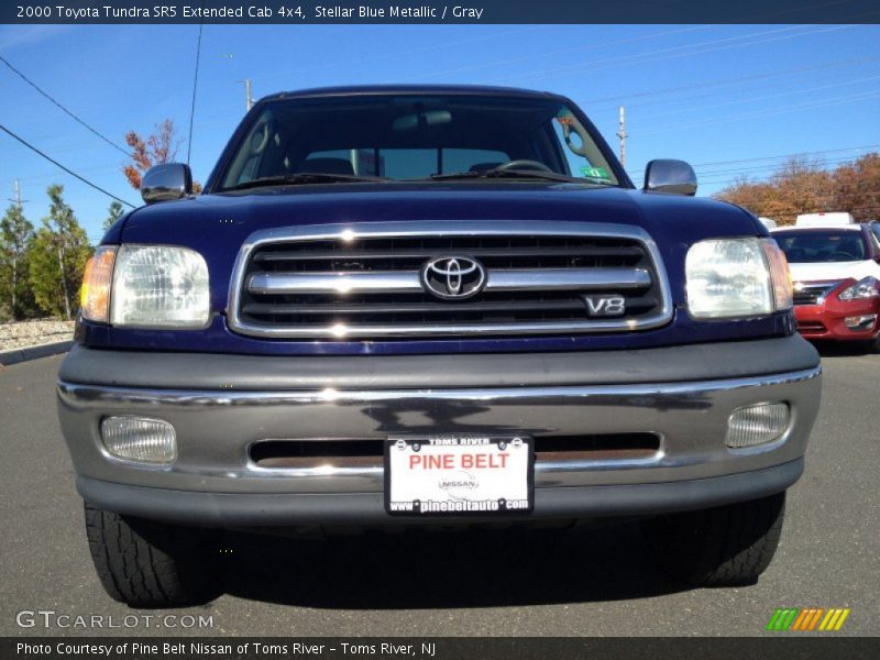 Stellar Blue Metallic / Gray 2000 Toyota Tundra SR5 Extended Cab 4x4