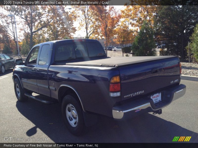 Stellar Blue Metallic / Gray 2000 Toyota Tundra SR5 Extended Cab 4x4