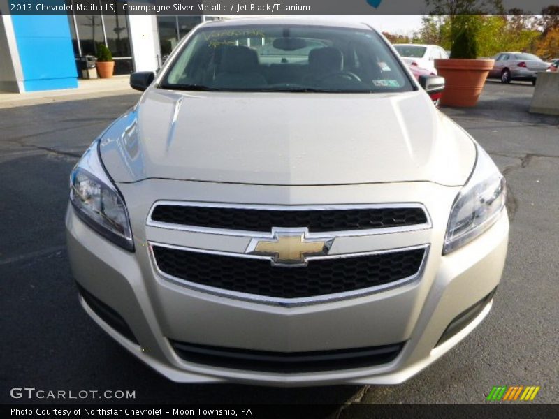 Champagne Silver Metallic / Jet Black/Titanium 2013 Chevrolet Malibu LS