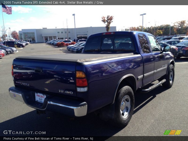 Stellar Blue Metallic / Gray 2000 Toyota Tundra SR5 Extended Cab 4x4